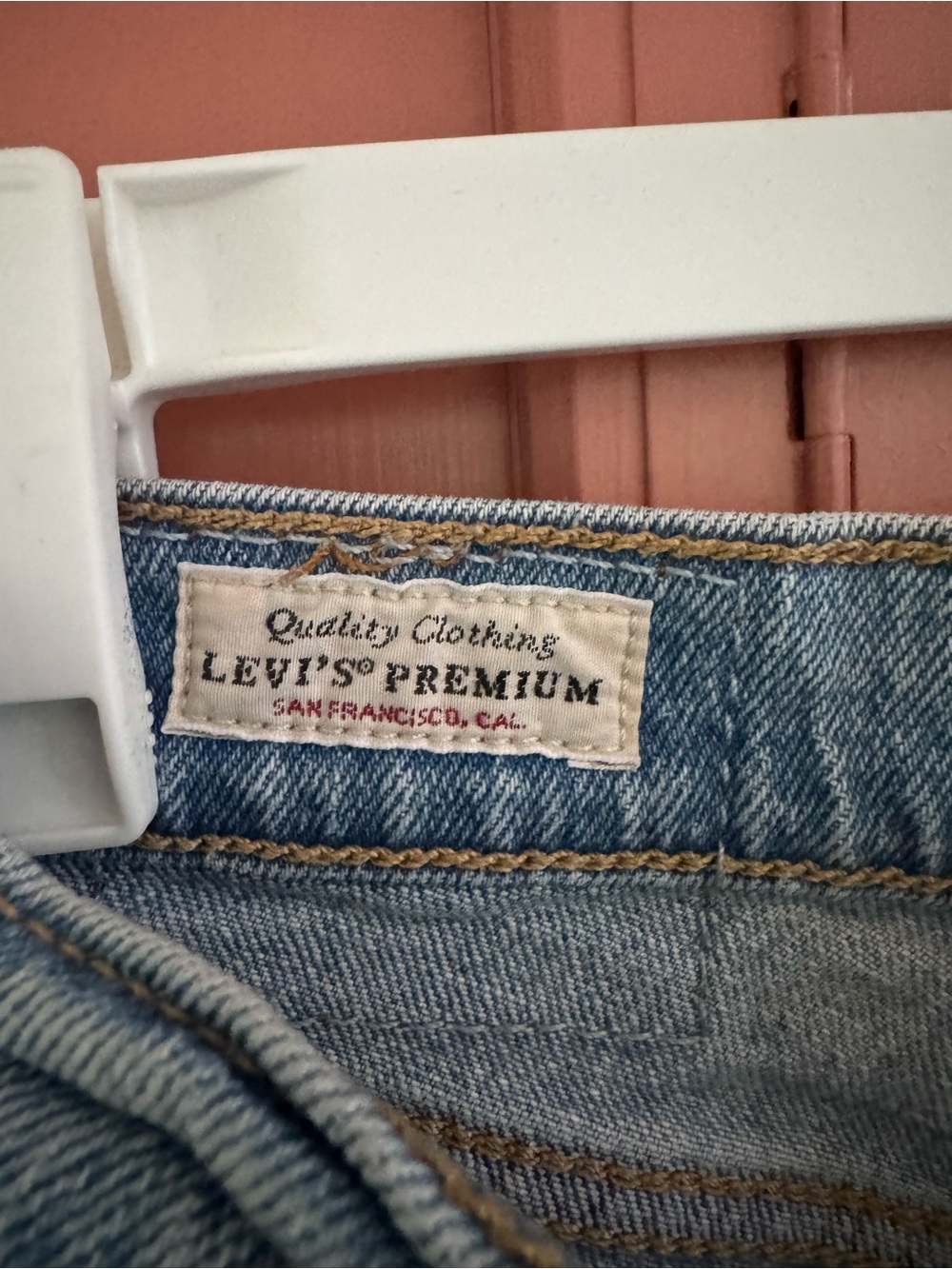 Levi's Wedgie Straight Light Wash Button-Fly Jeans - Picture 3 of 8